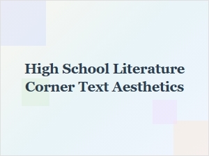 Font Pairings for Literature Corner Texts
